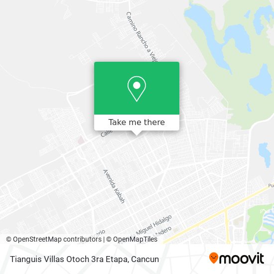 Mapa de Tianguis Villas Otoch 3ra Etapa