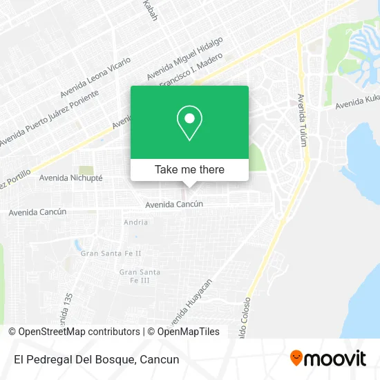 El Pedregal Del Bosque map