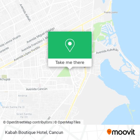Kabah Boutique Hotel map