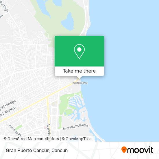 Mapa de Gran Puerto Cancún