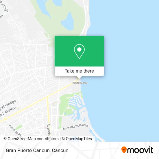 Gran Puerto Cancún map