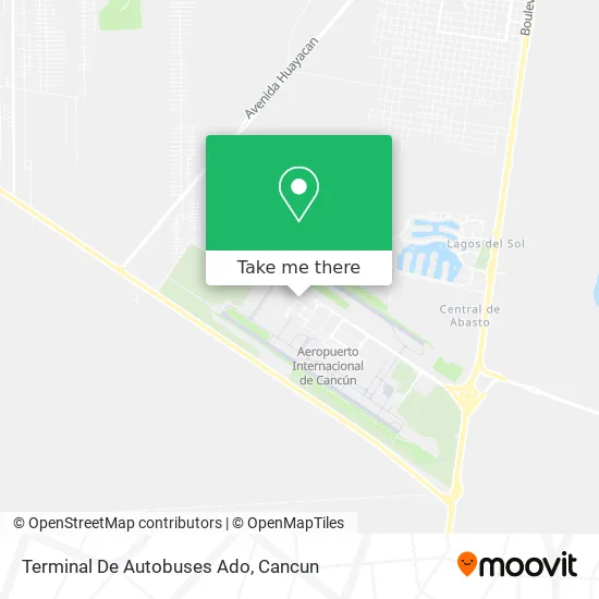 Mapa de Terminal De Autobuses Ado