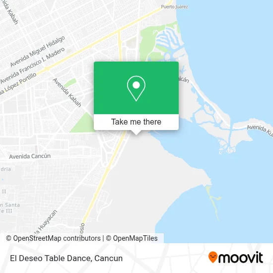 El Deseo Table Dance map