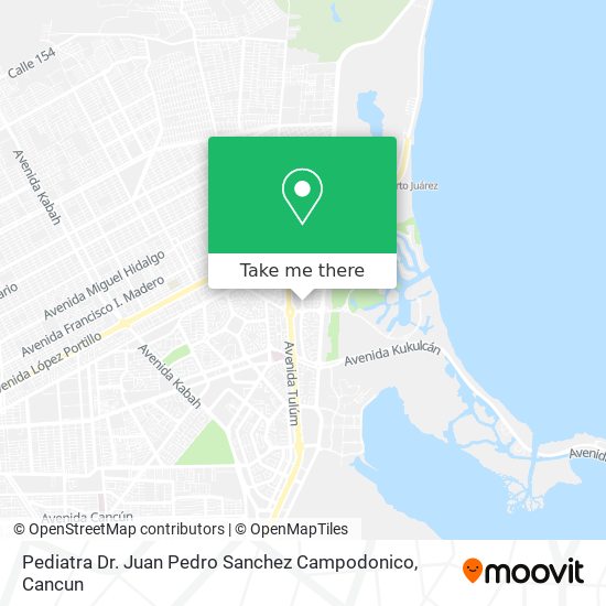 Mapa de Pediatra Dr. Juan Pedro Sanchez Campodonico