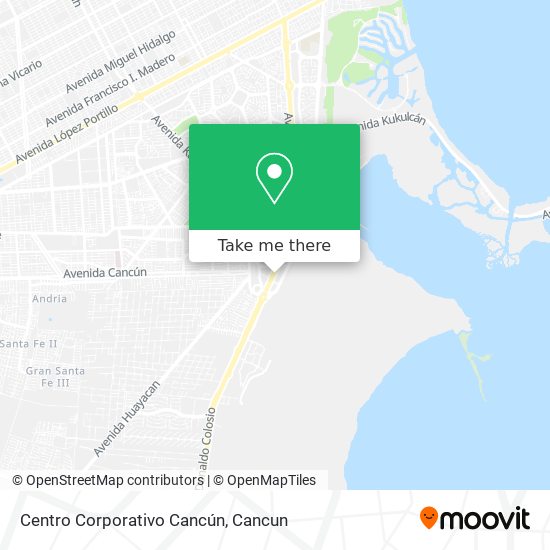 Centro Corporativo Cancún map