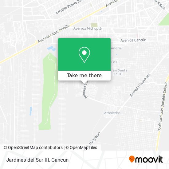 Mapa de Jardines del Sur III