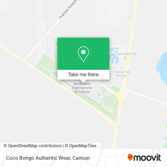 Coco Bongo Authentic Wear map