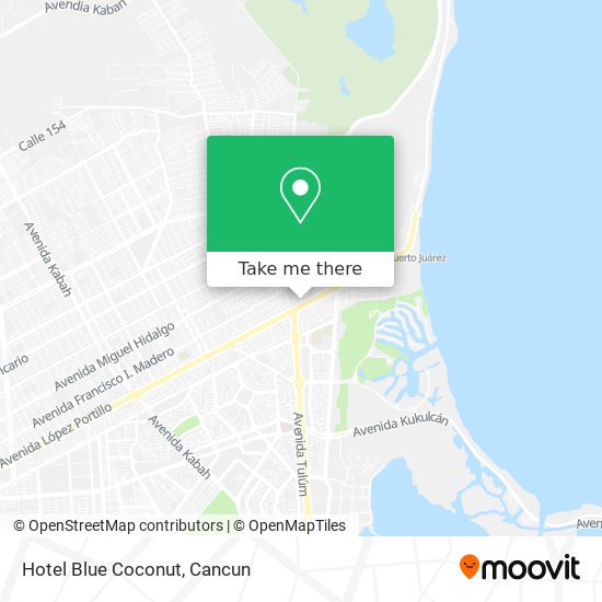 Mapa de Hotel Blue Coconut