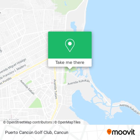 How to get to Puerto Cancún Golf Club in Isla Mujeres by Bus?