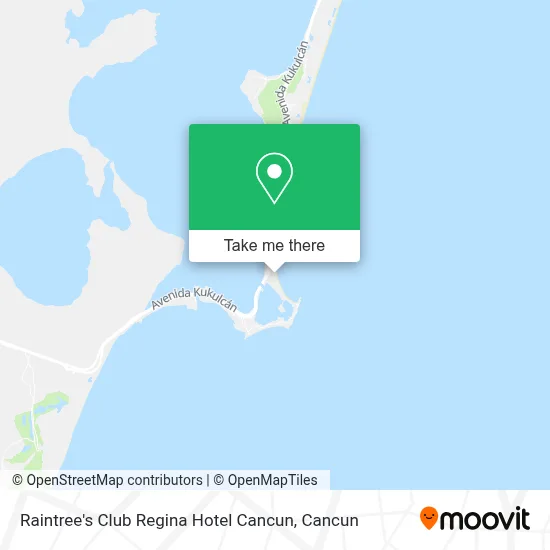Raintree's Club Regina Hotel Cancun map