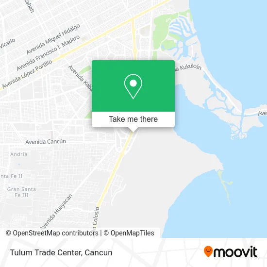 Tulum Trade Center map
