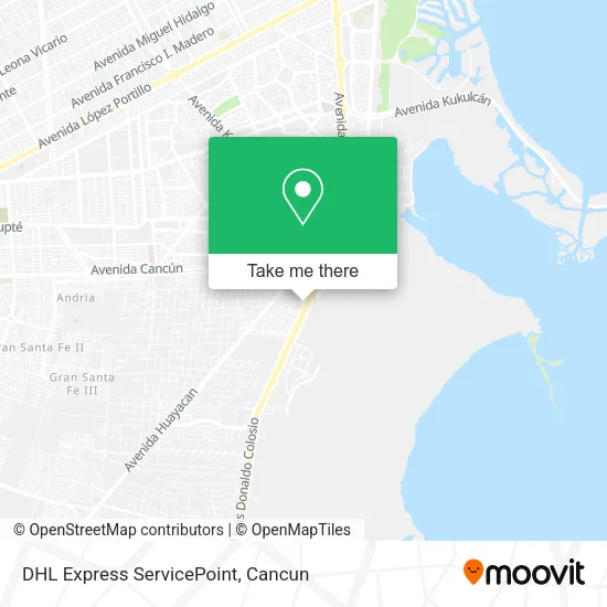 DHL Express ServicePoint map