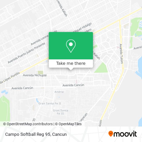 Mapa de Campo Softball Reg 95