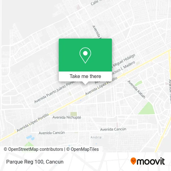 Parque Reg 100 map