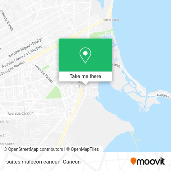 suites malecon cancun map