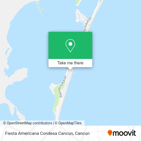 Fiesta Americana Condesa Cancun map
