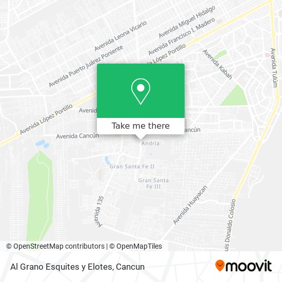 Al Grano Esquites y Elotes map