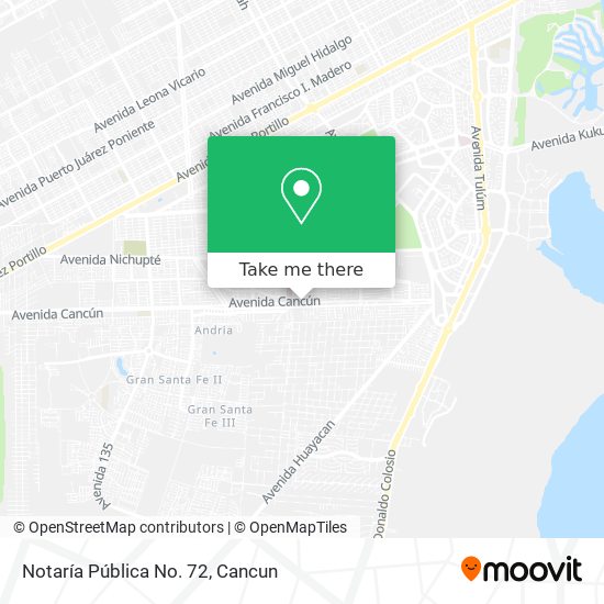 Notaría Pública No. 72 map