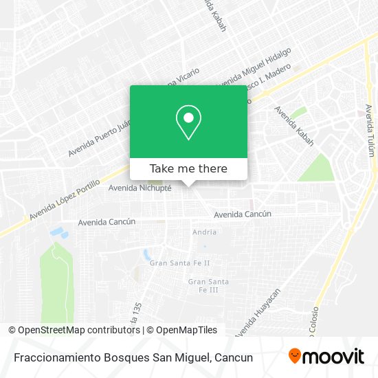 Mapa de Fraccionamiento Bosques San Miguel