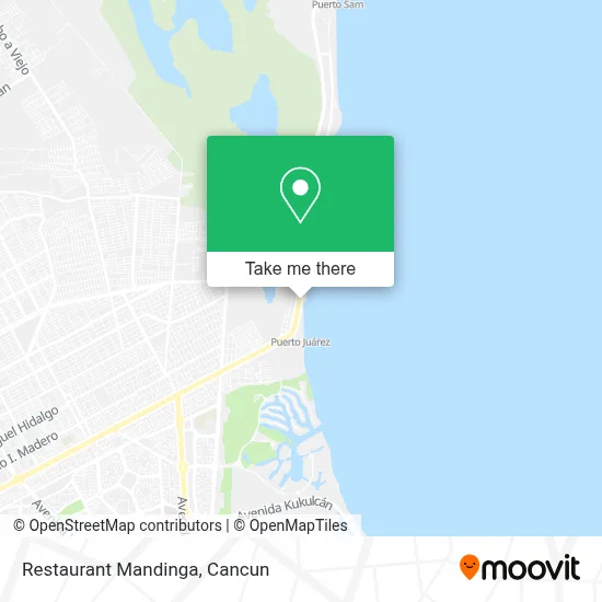 Restaurant Mandinga map