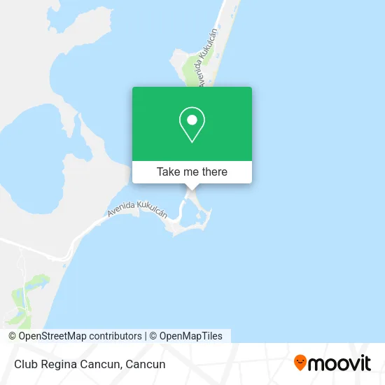 Club Regina Cancun map