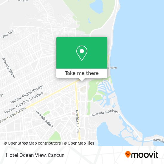 Mapa de Hotel Ocean View