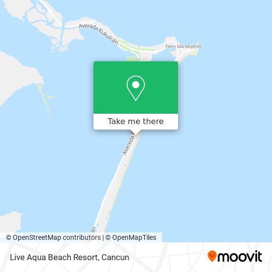 Mapa de Live Aqua Beach Resort