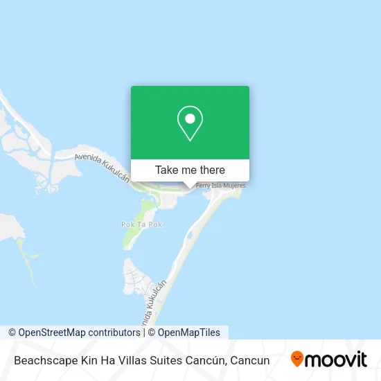 Beachscape Kin Ha Villas Suites Cancún map