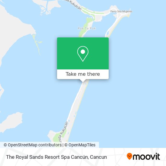 Mapa de The Royal Sands Resort Spa Cancún