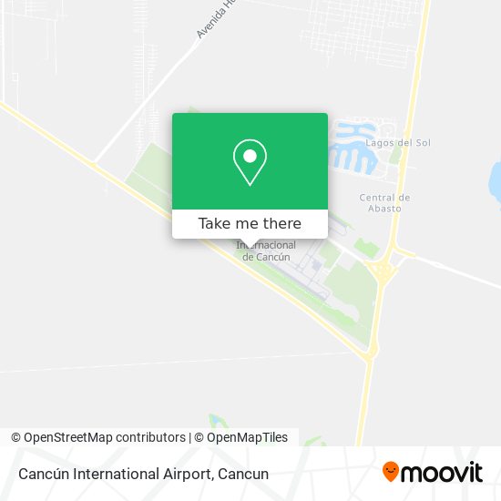Cancún International Airport map