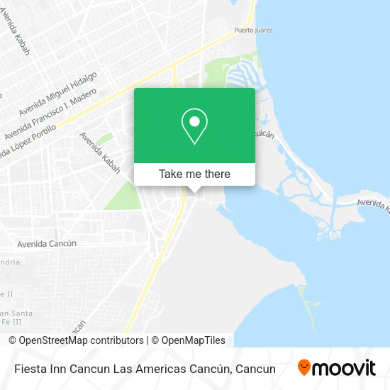 Fiesta Inn Cancun Las Americas Cancún map