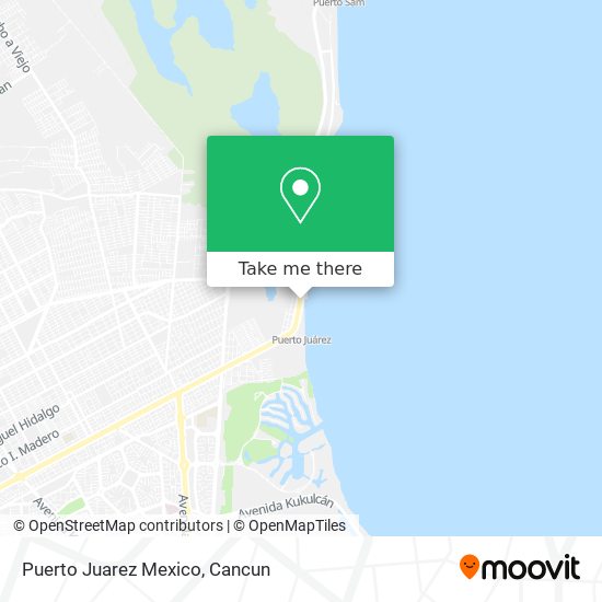 Mapa de Puerto Juarez Mexico
