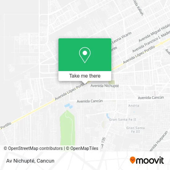 Av Nichupté map