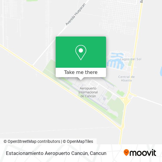 Mapa de Estacionamiento Aeropuerto Cancún