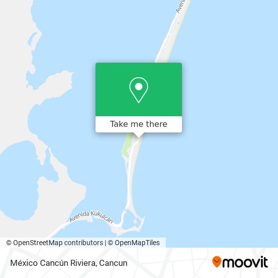 México Cancún Riviera map