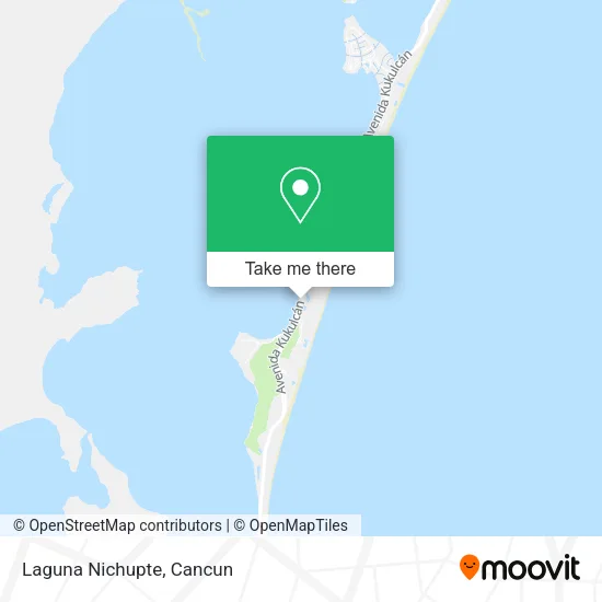 Laguna Nichupte map