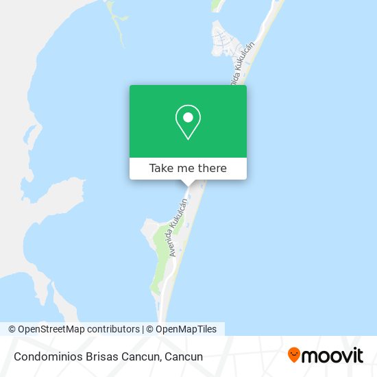 Condominios Brisas Cancun map
