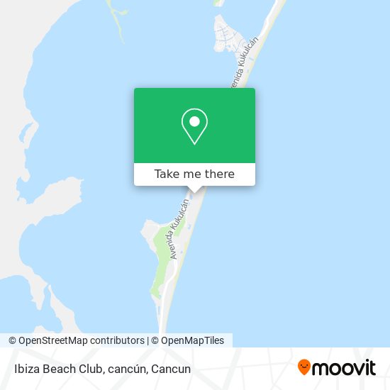 Mapa de Ibiza Beach Club, cancún