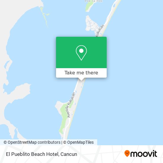 Mapa de El Pueblito Beach Hotel