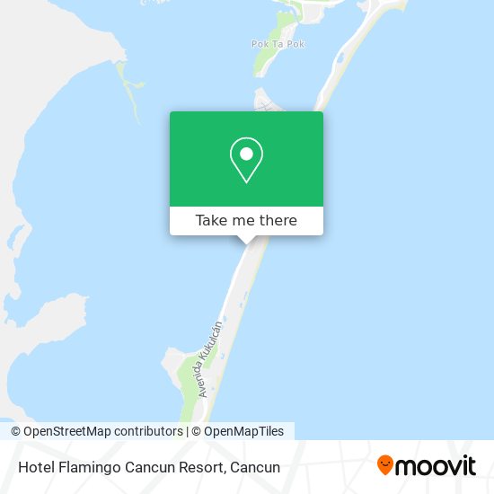Hotel Flamingo Cancun Resort map