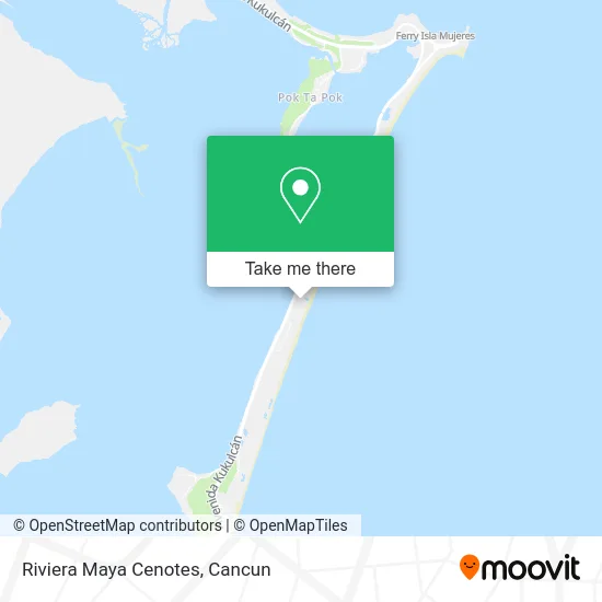 Riviera Maya Cenotes map