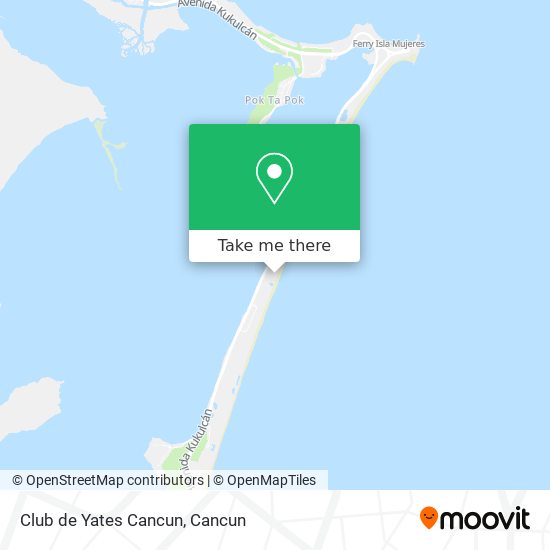 Mapa de Club de Yates Cancun
