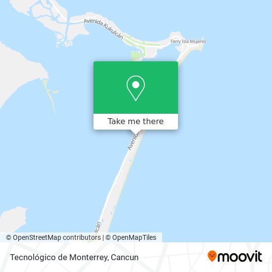 Mapa de Tecnológico de Monterrey
