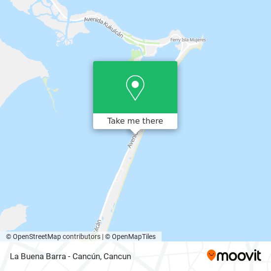 La Buena Barra - Cancún map