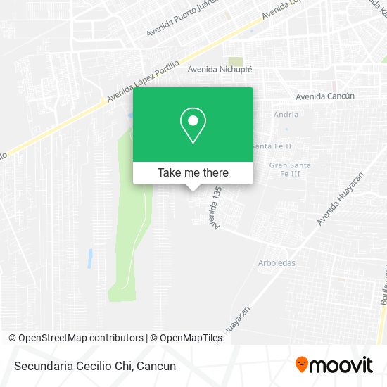Mapa de Secundaria Cecilio Chi