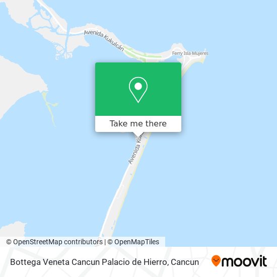 Mapa de Bottega Veneta Cancun Palacio de Hierro