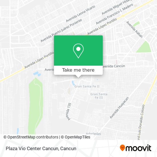 Plaza Vio Center Cancun map
