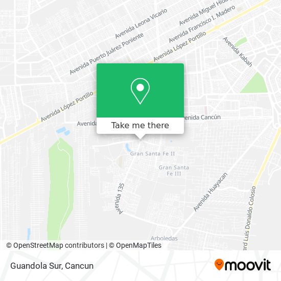 Mapa de Guandola Sur