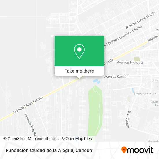Fundación Ciudad de la Alegría map