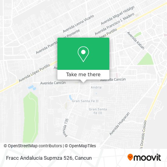 Fracc Andalucía Supmza 526 map